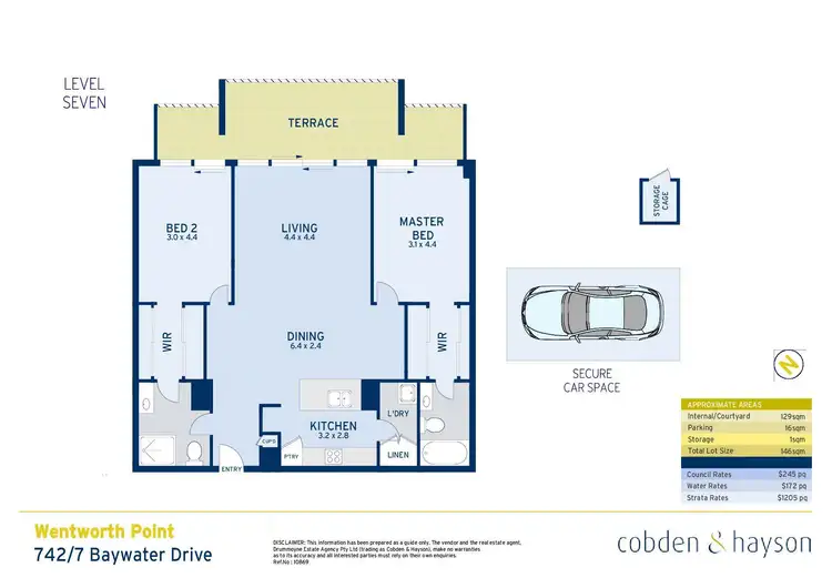 Floorplan of Homely apartment listing, 742/7 Baywater Drive, Wentworth Point NSW 2127