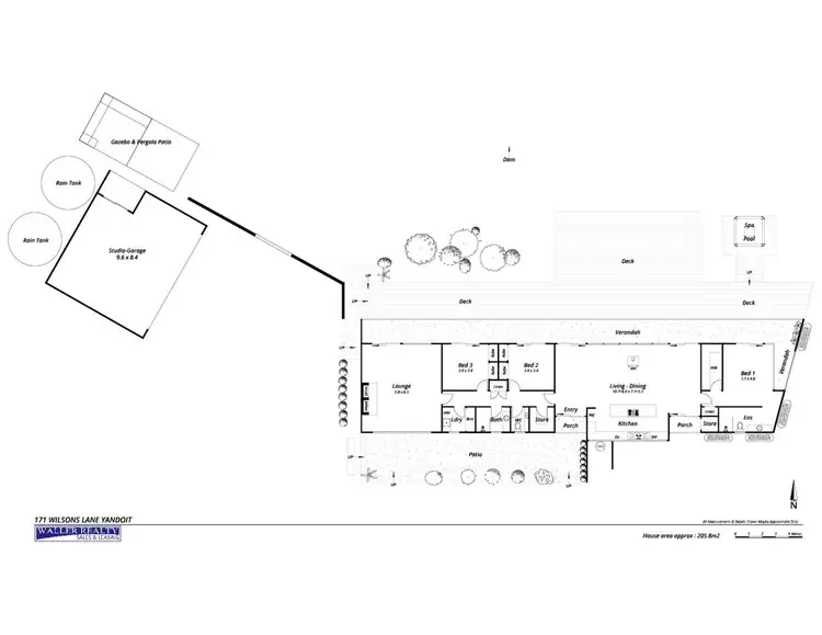 Floorplan of Homely house listing, 171 Wilsons Lane, Clydesdale VIC 3461