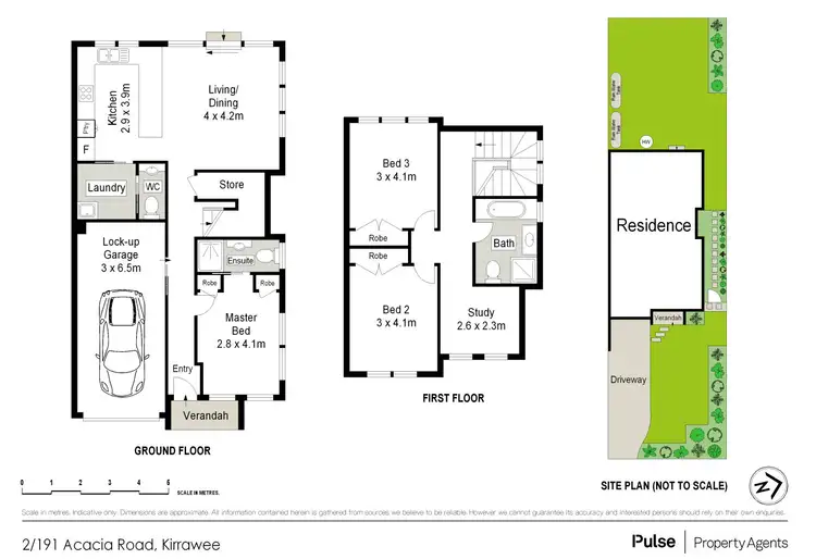 Floorplan of Homely semi-detached listing, 2/191 Acacia Road, Kirrawee NSW 2232