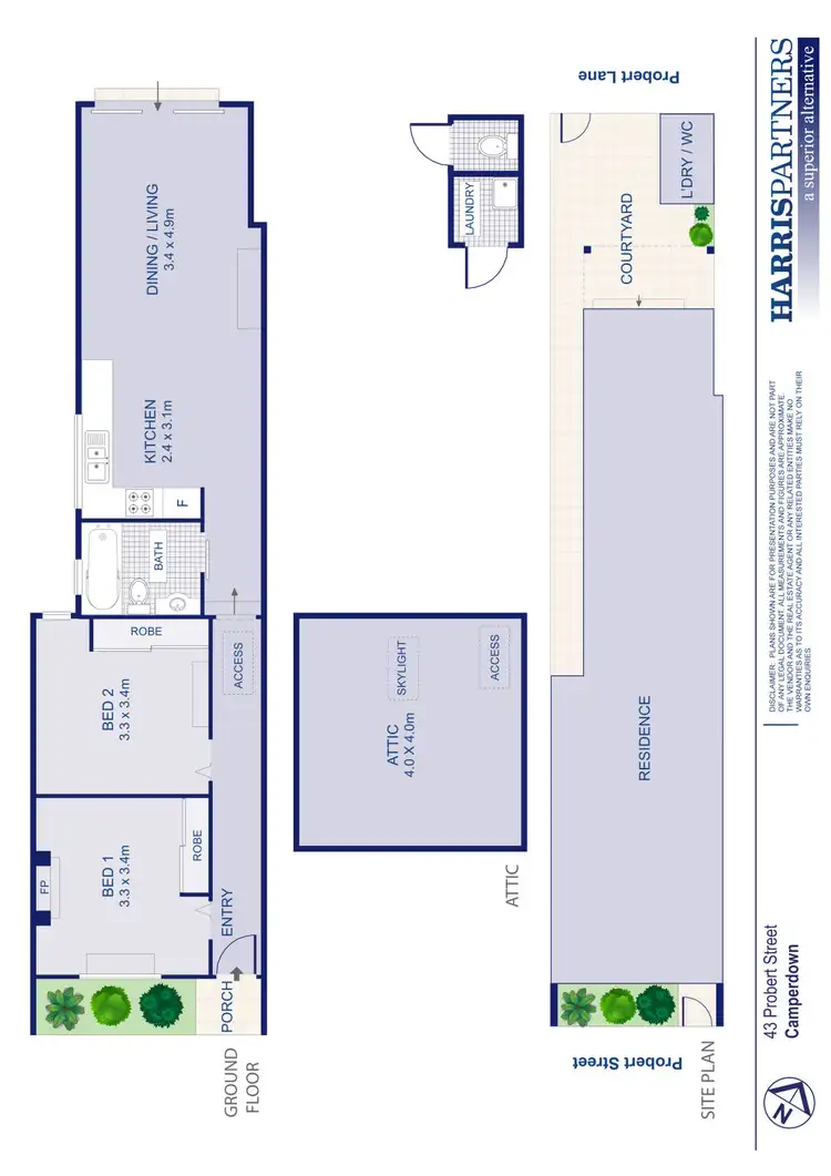 Floorplan of Homely house listing, 43 Probert Street, Camperdown NSW 2050