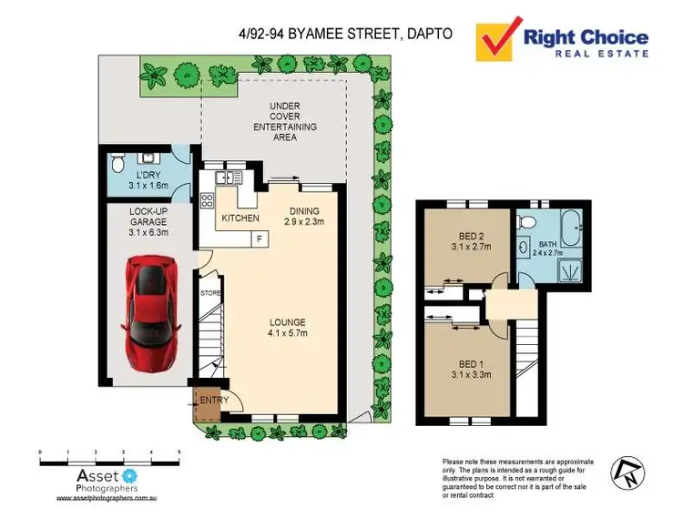 Floorplan of Homely townhouse listing, 4/92-94 Byamee Street, Dapto NSW 2530