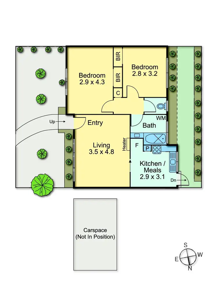 Floorplan of Homely unit listing, 9/32 Clarendon Street, Thornbury VIC 3071