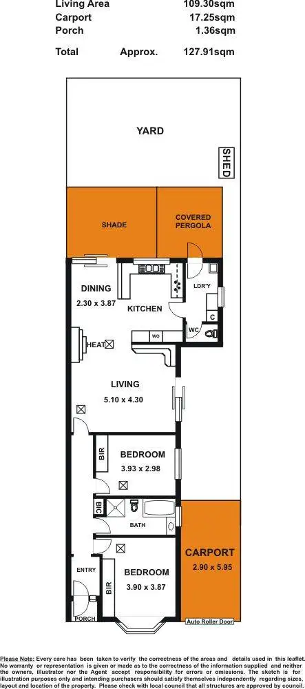 Floorplan of Homely unit listing, 1/319 Military Road, Henley Beach SA 5022