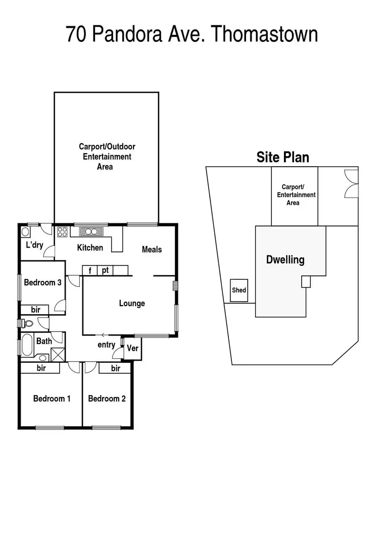 Floorplan of Homely house listing, 70 Pandora Avenue, Thomastown VIC 3074
