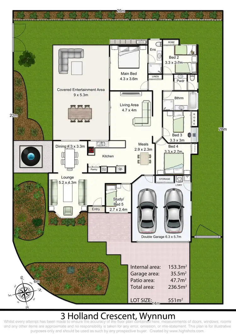Floorplan of Homely house listing, 3 Holland Crescent, Wynnum West QLD 4178