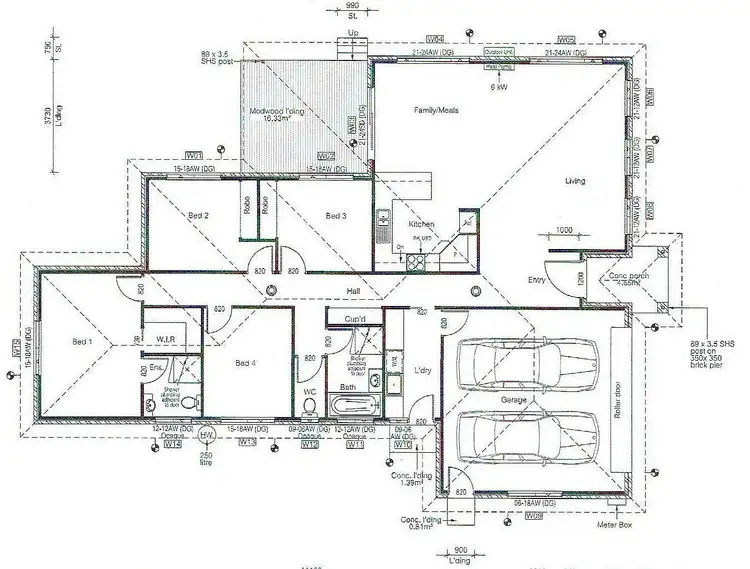 Floorplan of Homely house listing, 4 Rubicon Rise, Northdown TAS 7307