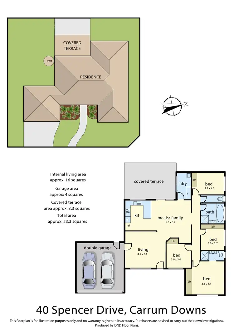 Floorplan of Homely house listing, 40 Spencer Drive, Carrum Downs VIC 3201