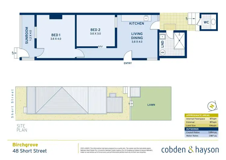 Floorplan of Homely house listing, 48 Short Street, Birchgrove NSW 2041