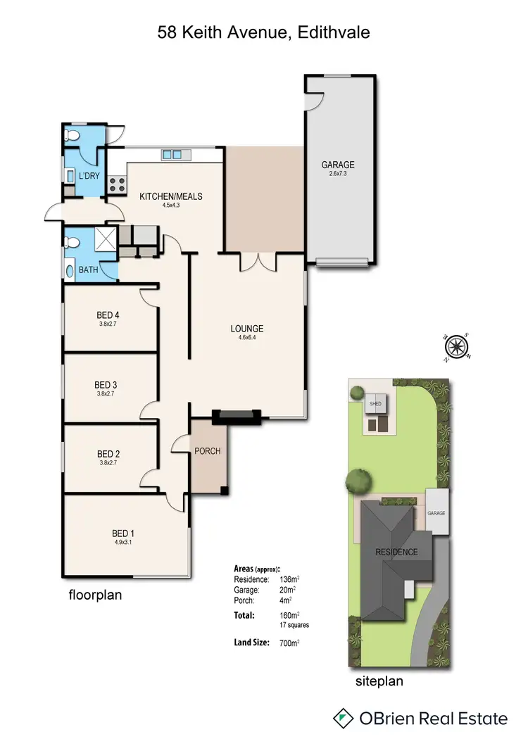 Floorplan of Homely house listing, 58 Keith Avenue, Edithvale VIC 3196