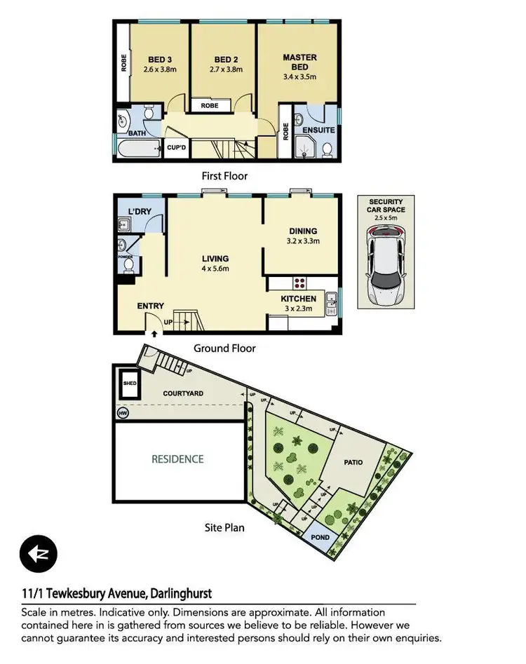 Floorplan of Homely apartment listing, 11/1 Tewkesbury Avenue, Darlinghurst NSW 2010