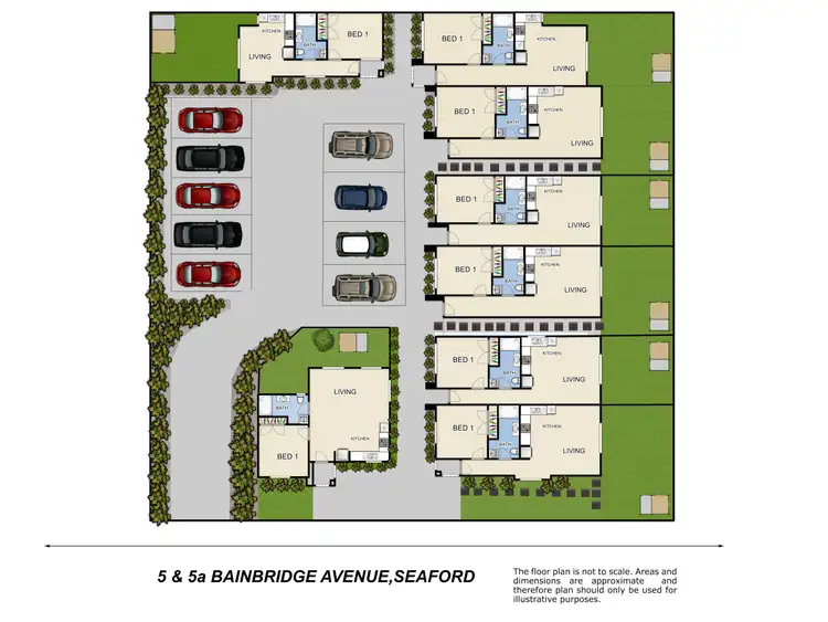 Floorplan of Homely block of units listing, 1-8/5 Bainbridge Avenue, Seaford VIC 3198