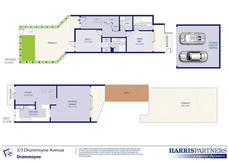 Floorplan of Homely townhouse listing, 3/3 Drummoyne Avenue, Drummoyne NSW 2047