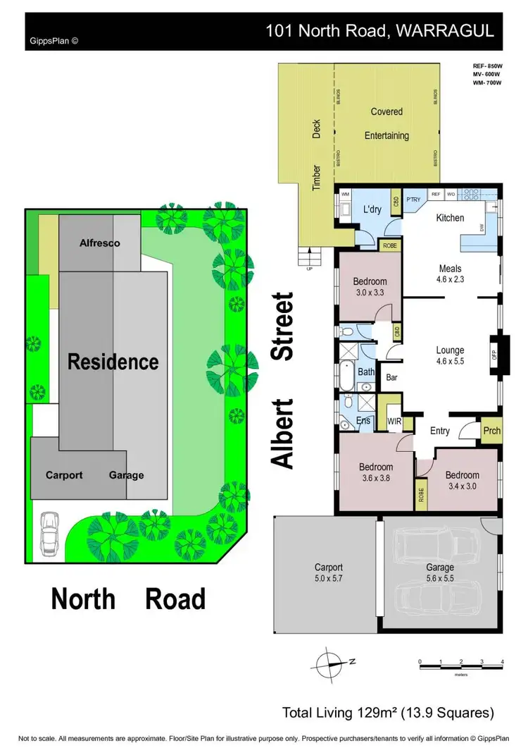 Floorplan of Homely house listing, 101 North Road, Warragul VIC 3820