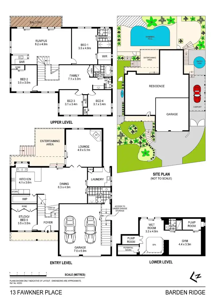 Floorplan of Homely house listing, 13 Fawkner Place, Barden Ridge NSW 2234