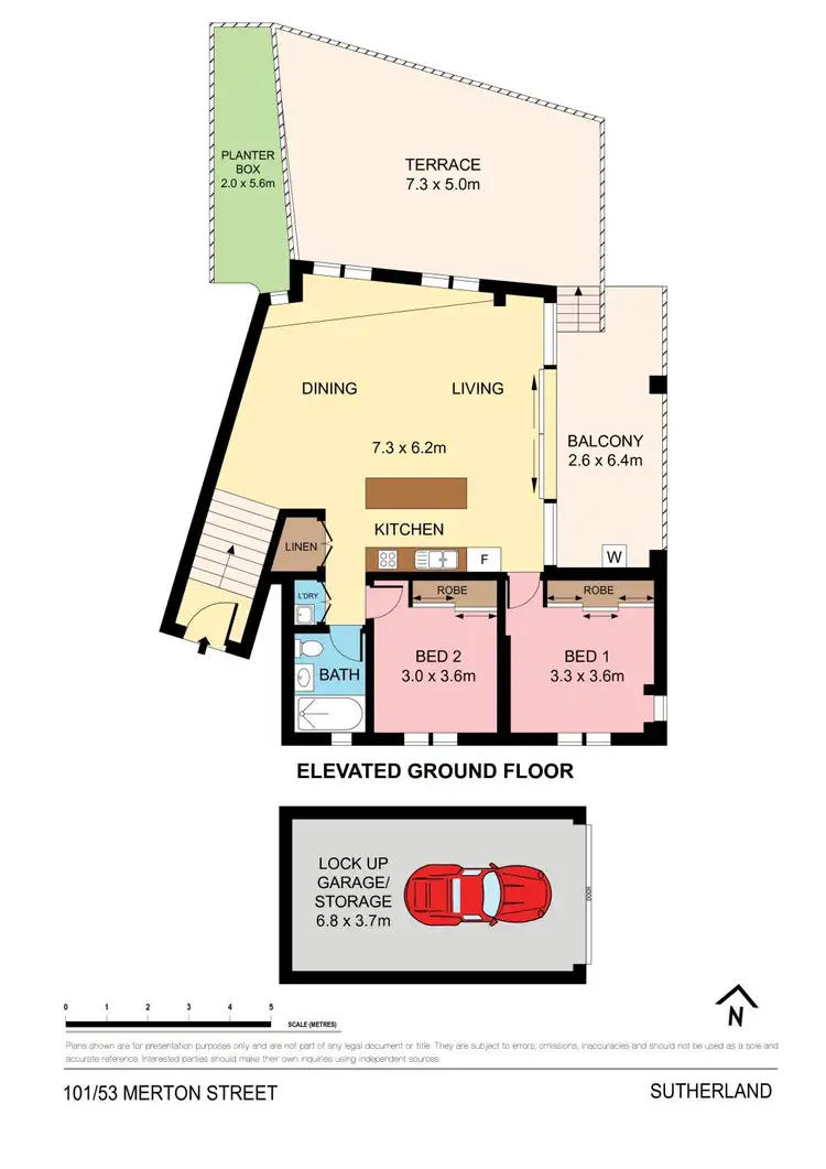 Floorplan of Homely unit listing, 101/53 Merton Street, Sutherland NSW 2232