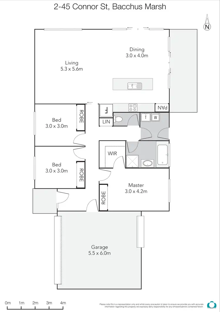 Floorplan of Homely unit listing, 2/45 Connor Street, Bacchus Marsh VIC 3340
