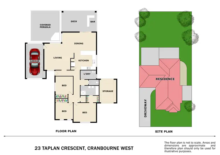 Floorplan of Homely house listing, 23 Taplan Crescent, Cranbourne West VIC 3977