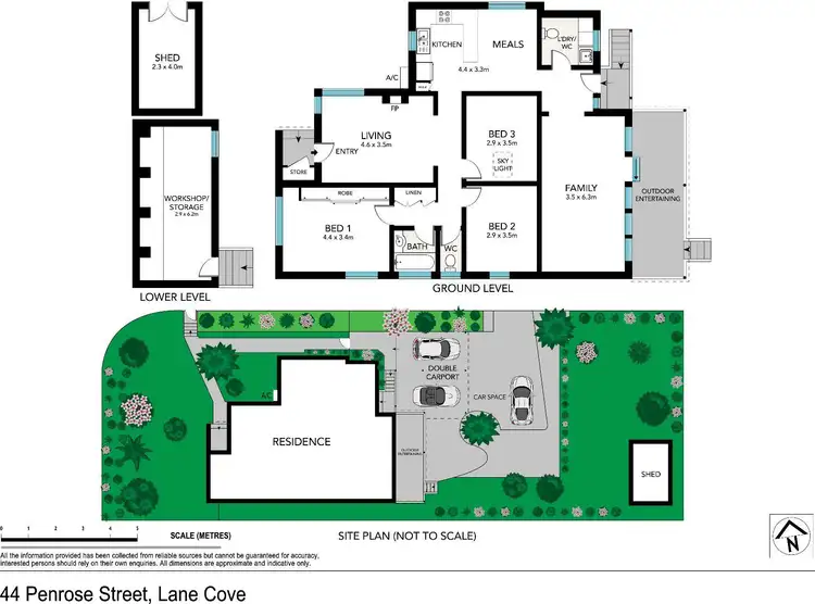 Floorplan of Homely house listing, 44 Penrose Street, Lane Cove NSW 2066