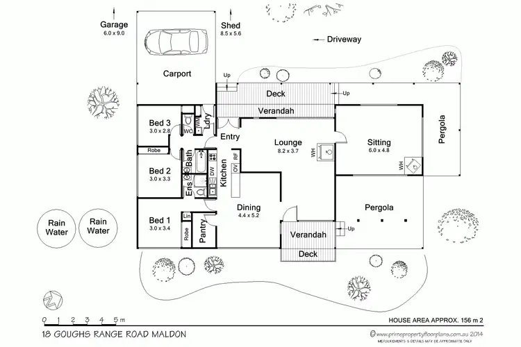 Floorplan of Homely house listing, 18 Goughs Range Road, Maldon VIC 3463