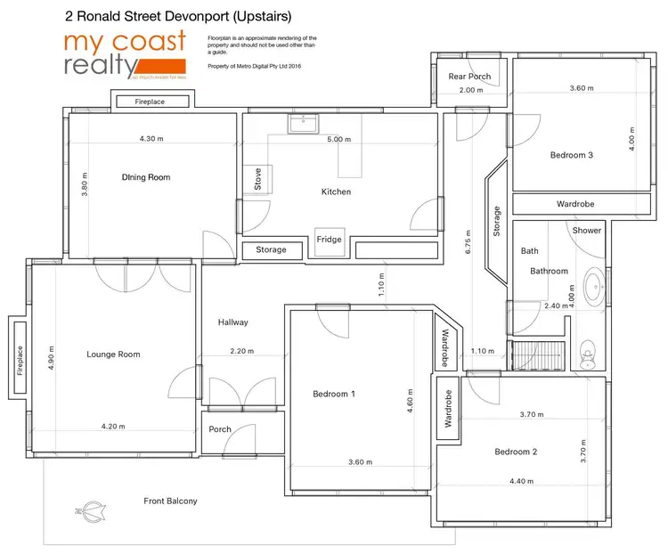 Floorplan of Homely house listing, 2 Ronald Street, Devonport TAS 7310