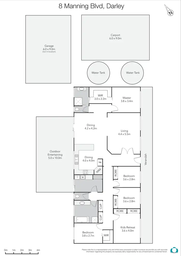 Floorplan of Homely house listing, 8 Manning Boulevard, Bacchus Marsh VIC 3340
