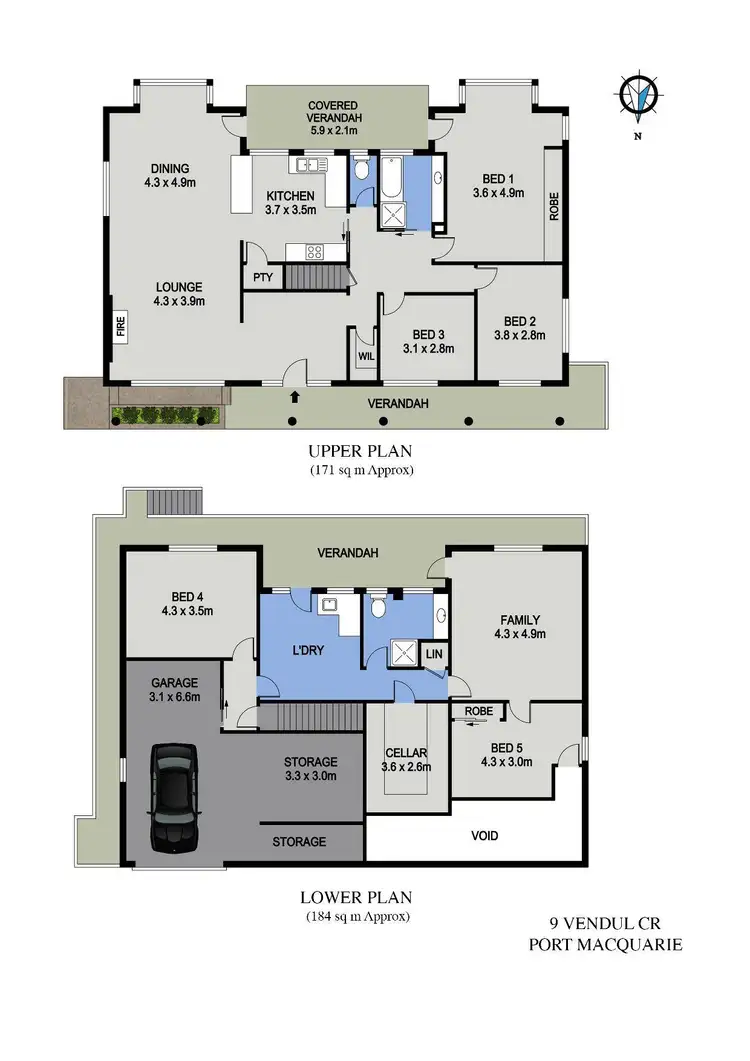 Floorplan of Homely house listing, 9 Vendul Crescent, Port Macquarie NSW 2444