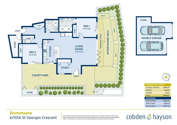 Floorplan of Homely apartment listing, 6/101a St Georges Crescent, Drummoyne NSW 2047