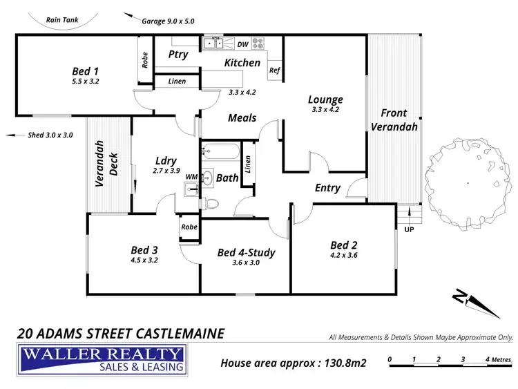 Floorplan of Homely house listing, 20 Adams Street, Castlemaine VIC 3450