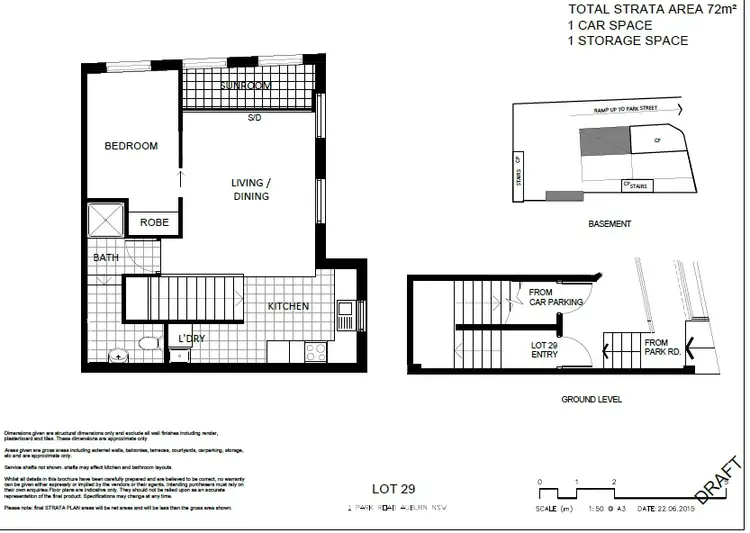 Floorplan of Homely unit listing, Unit 29/1 Park Road, Auburn NSW 2144