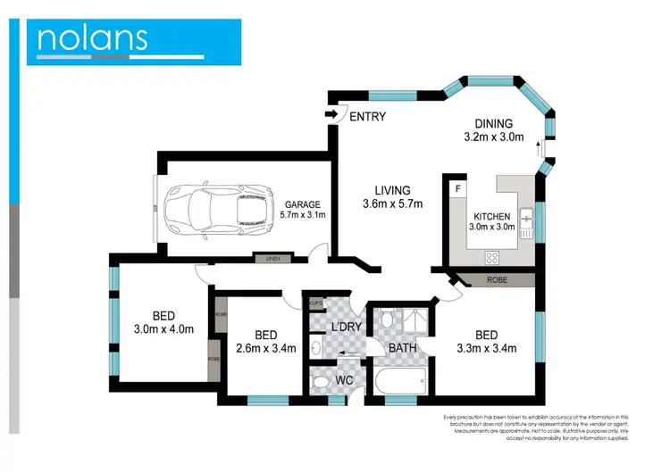 Floorplan of Homely house listing, 9 Wave Close, Toormina NSW 2452