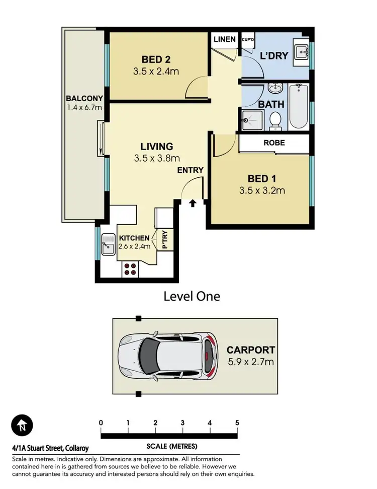 Floorplan of Homely unit listing, 4/1A Stuart Street, Collaroy NSW 2097