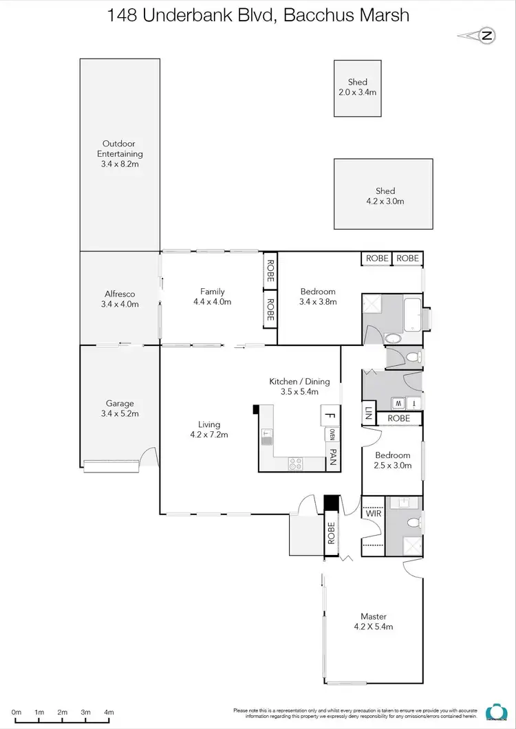 Floorplan of Homely house listing, 148 Underbank Boulevard, Bacchus Marsh VIC 3340
