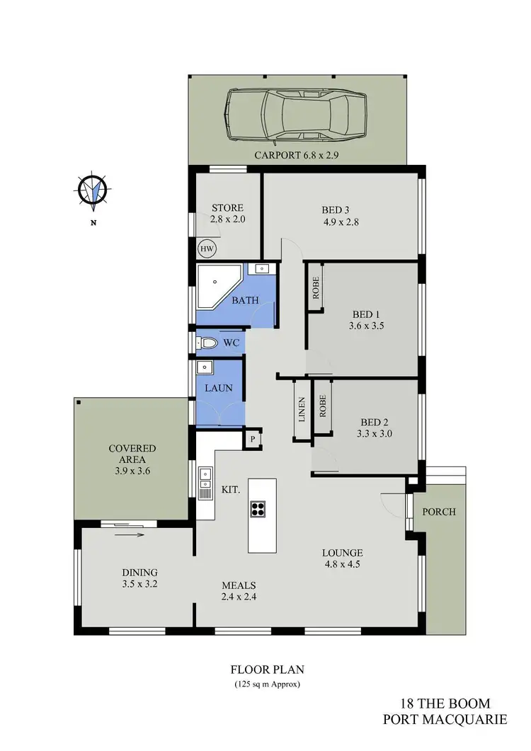 Floorplan of Homely house listing, 18 The Boom, Port Macquarie NSW 2444