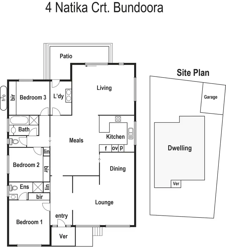 Floorplan of Homely house listing, 4 Natika Court, Bundoora VIC 3083