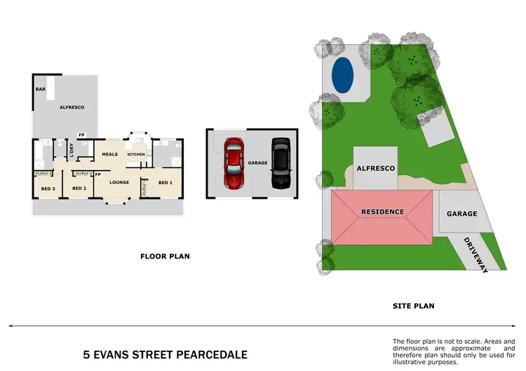 Floorplan of Homely house listing, 5 Evans Street, Pearcedale VIC 3912