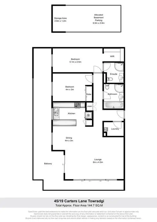 Floorplan of Homely unit listing, 45/19-27 Carters Lane, Towradgi NSW 2518