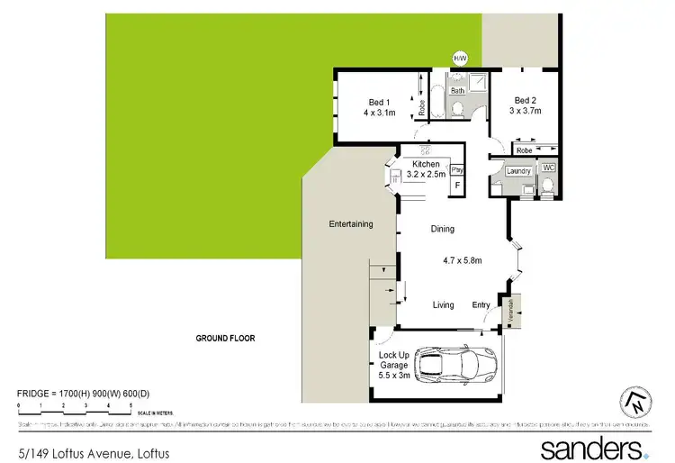 Floorplan of Homely villa listing, 5/153-155 Loftus Avenue, Loftus NSW 2232