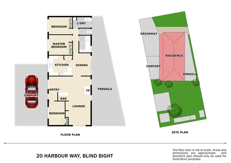 Floorplan of Homely house listing, 20 Harbour Way, Blind Bight VIC 3980