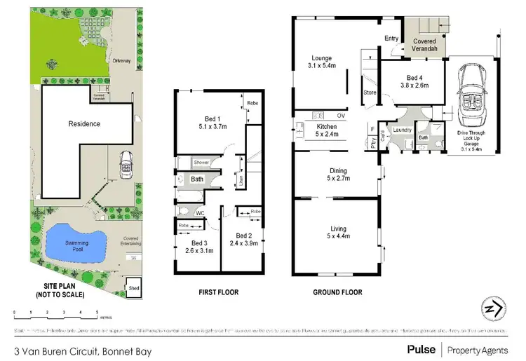 Floorplan of Homely house listing, 3 Van Buren Circuit, Bonnet Bay NSW 2226