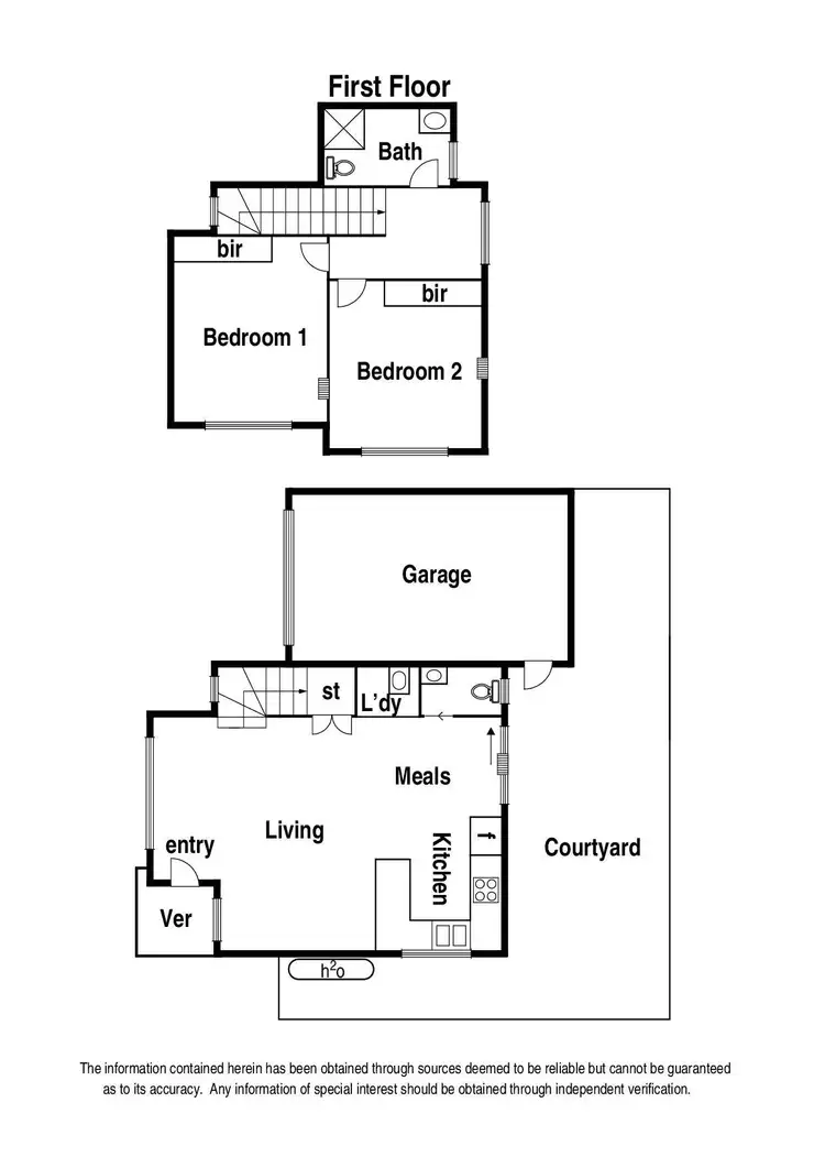 Floorplan of Homely townhouse listing, 2/7 Elsey Road, Reservoir VIC 3073