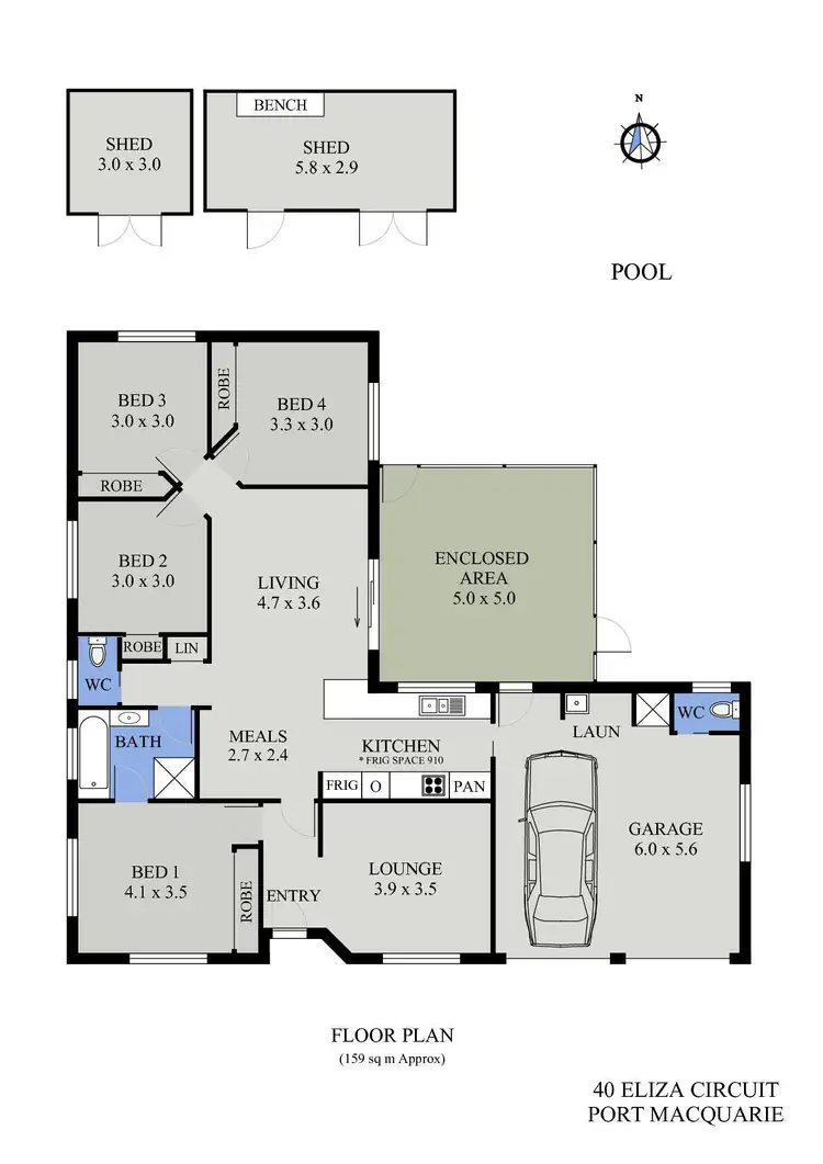 Floorplan of Homely house listing, 40 Eliza Circuit, Port Macquarie NSW 2444