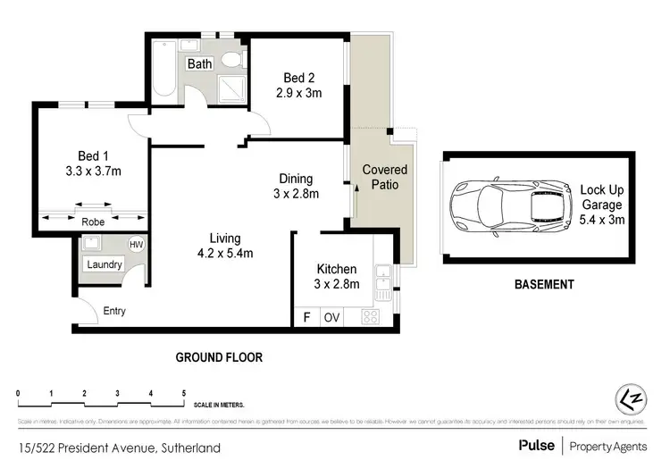 Floorplan of Homely apartment listing, 15/522 President Avenue, Sutherland NSW 2232