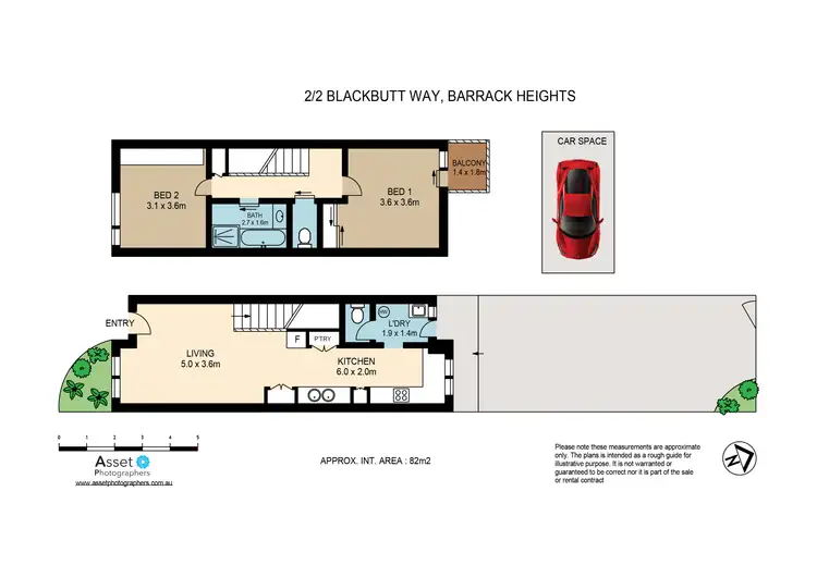 Floorplan of Homely townhouse listing, 2/2 Blackbutt Way, Barrack Heights NSW 2528
