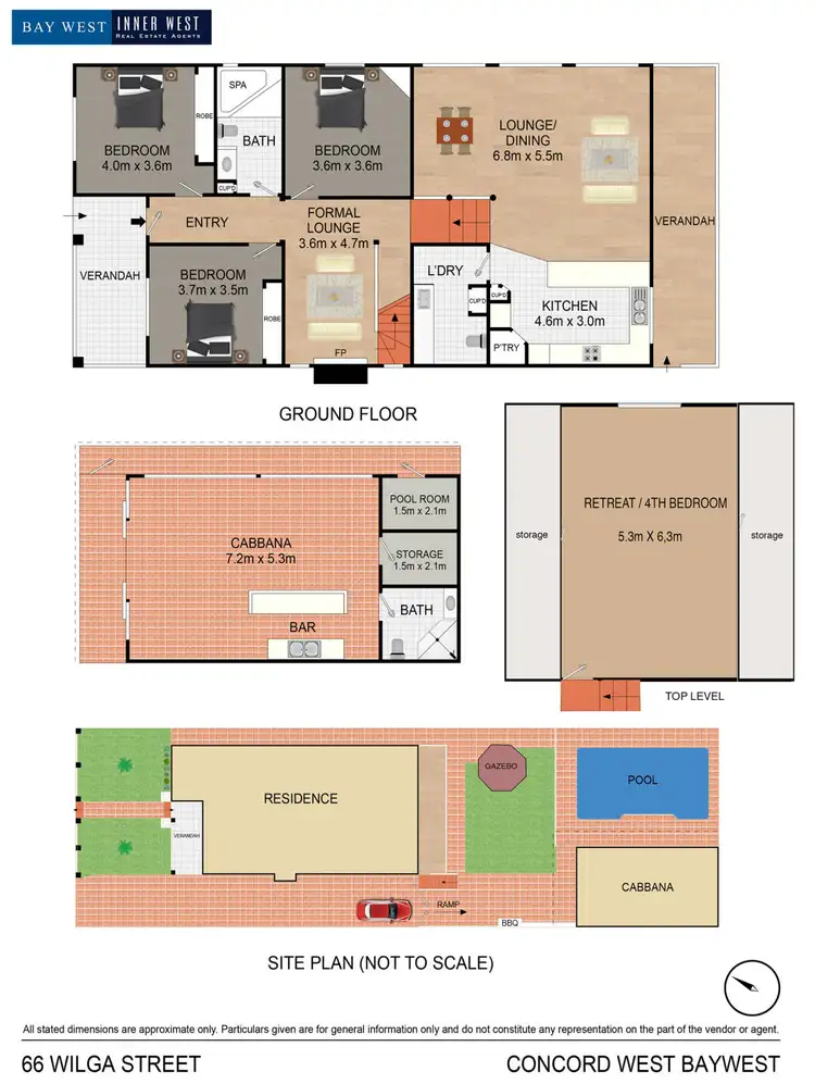 Floorplan of Homely house listing, 66 Wilga Street, Concord West NSW 2138