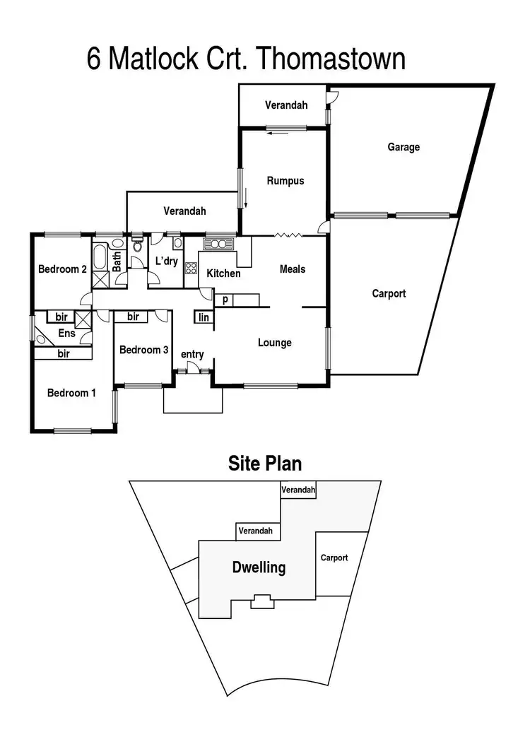 Floorplan of Homely house listing, 6 Matlock Court, Thomastown VIC 3074