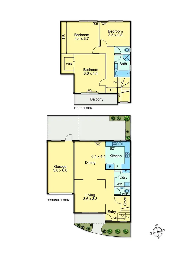 Floorplan of Homely townhouse listing, 7/3 Watt Street, Thornbury VIC 3071