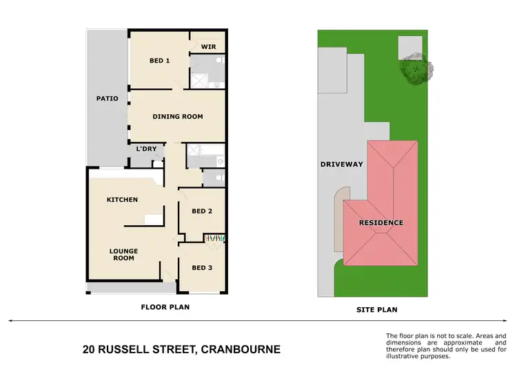 Floorplan of Homely house listing, 20 Russell Street, Cranbourne VIC 3977