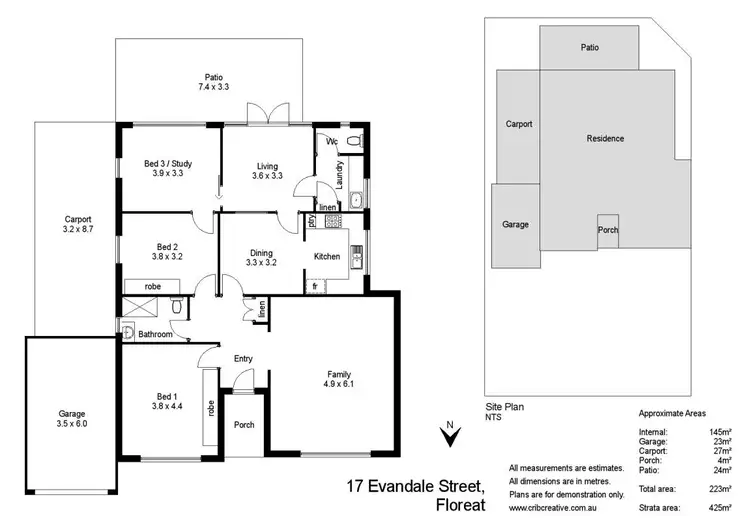 Floorplan of Homely house listing, 17 Evandale Street, Floreat WA 6014