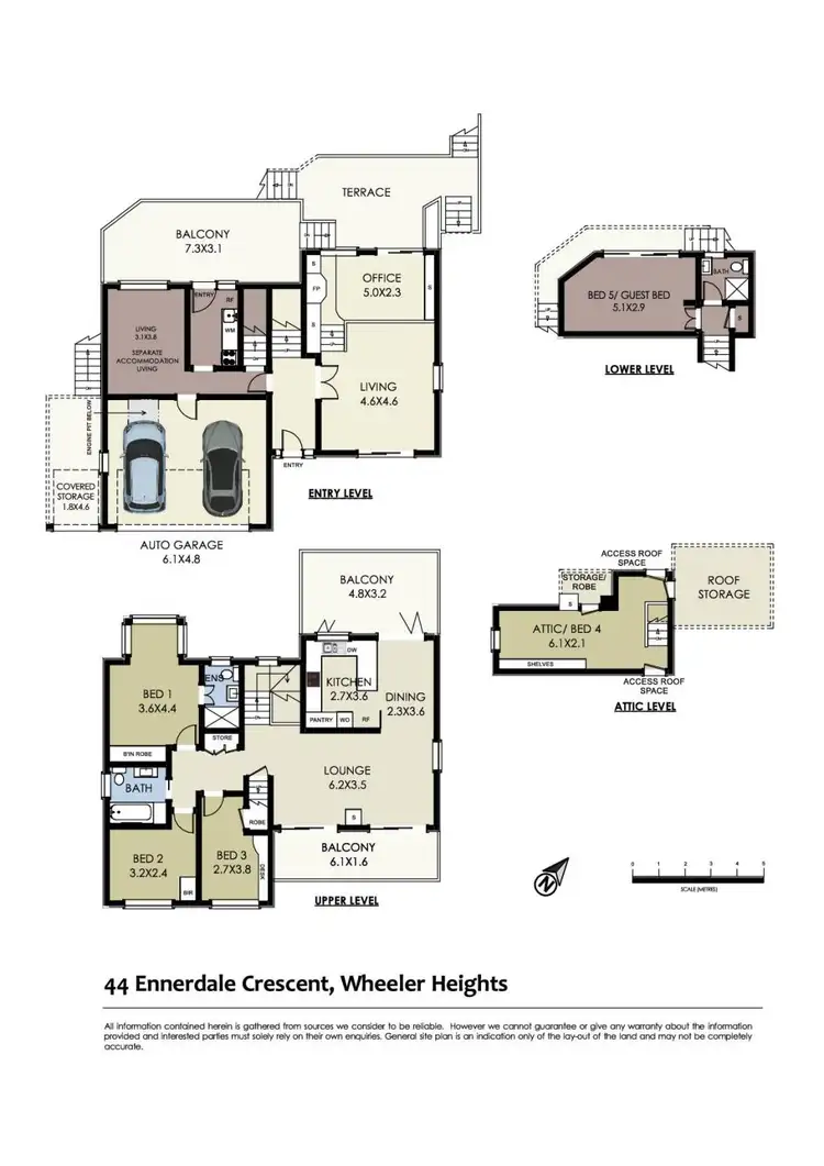 Floorplan of Homely house listing, 44 Ennerdale Crescent, Wheeler Heights NSW 2097