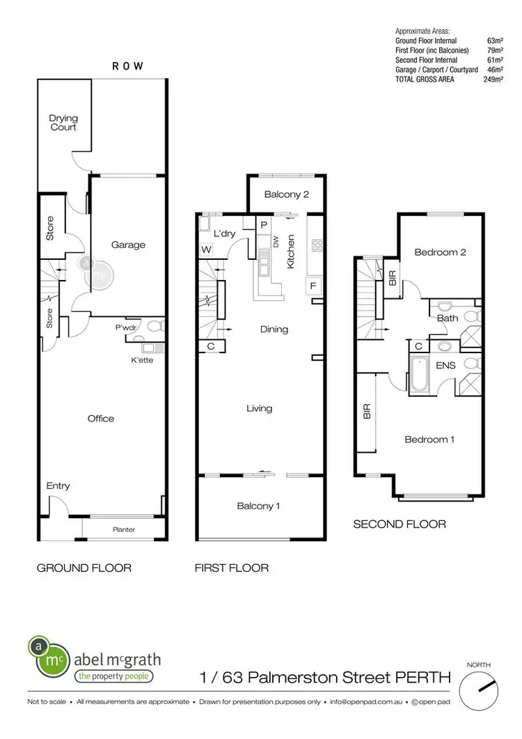 Floorplan of Homely house listing, 1/63 Palmerston Street, Perth WA 6000